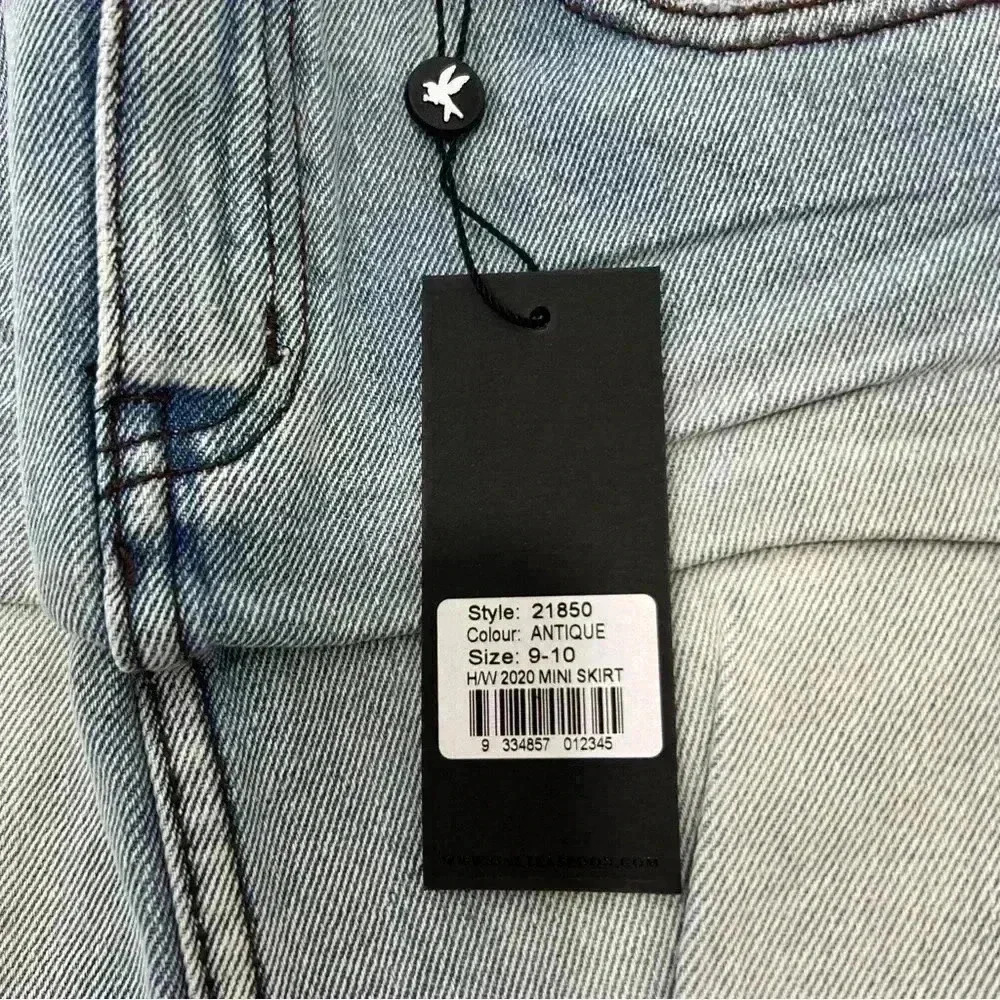 One Teaspoon kids denim skirt size 9-10 - Picture 7 of 7